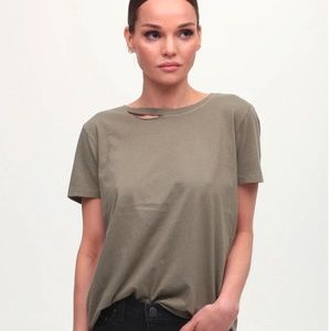 n:philanthropy Harlow Cut-out Tee, M, Sage